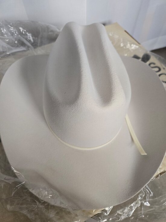 NWT - Vintage White Eddy Bros Western Hat main image 10